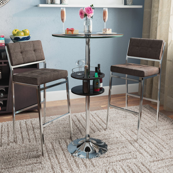Glass Pub Tables & Bistro Sets You'll Love Wayfair